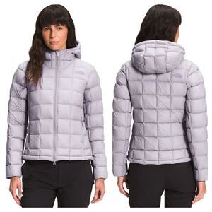 The North Face Thermoball Super Hoodie Insulated Jacket Purple Women's Medium